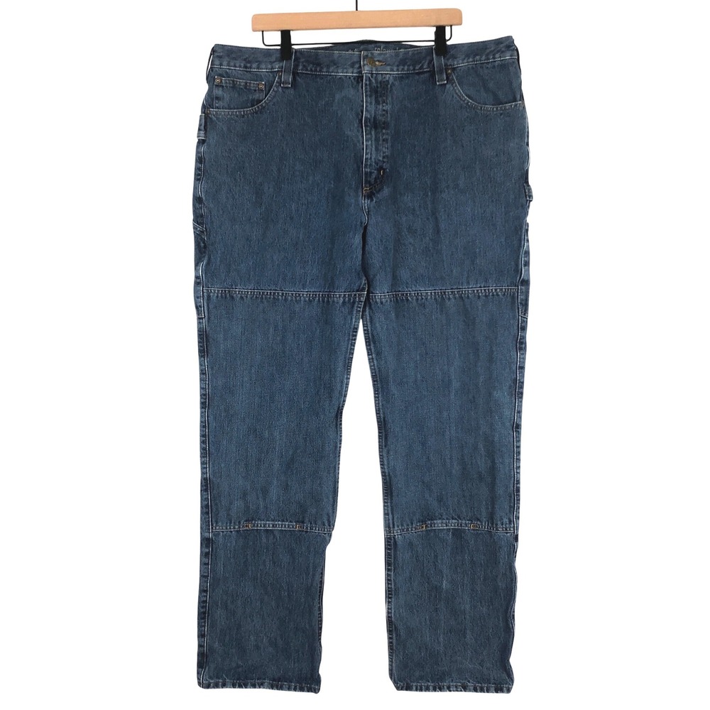 CARHARTT Relaxed Fit Utility Double Front Jeans Sz 40x34 Blue Denim Work 103887